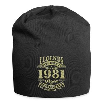 Legends Were Born In 1981 - Jersey-Beanie - Schwarz - Vorne