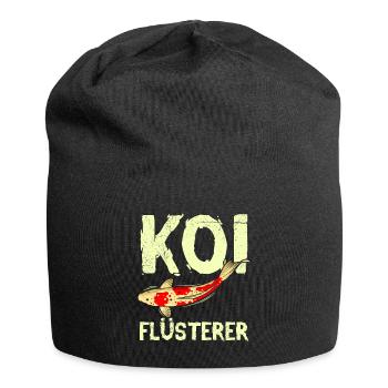 Koi Flüsterer Gartenteich Koi - Jersey-Beanie - Schwarz - Vorne