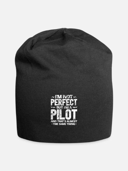 Pilot - Jersey-Beanie - Schwarz