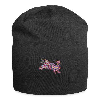Rabbit Rabbit Rabbit Breeding Carnickel - Jersey Beanie - charcoal grey - Front