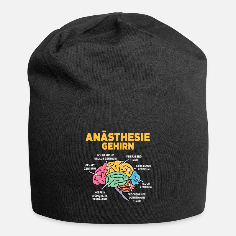 Anästhesie - Jersey-Beanie - Schwarz