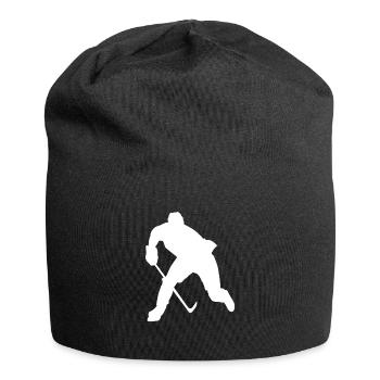 Hockey sur glace Joueur de hockey sur glace Hockey sur glace - Bonnet en jersey - noir - Devant
