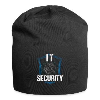 It Security Hack Hacker Hacking Cybersecurity - Jersey Beanie - black - Front