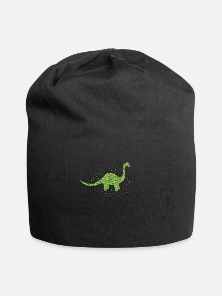 Brachiosaurus Dinosaur Dino Gift - Jersey Beanie - black