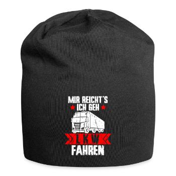 Mir reichts ich geh LKW fahren - LKW Fahrer Spruch - Jersey-Beanie - Schwarz - Vorne