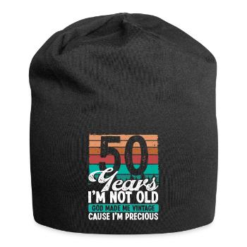 Funny 50 years old for 50th Birthday Idea Funny - Jersey-Beanie - Schwarz - Vorne