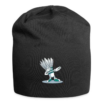 Lustige Badminton Dab Dabbing Federball - Jersey-Beanie - Schwarz - Vorne