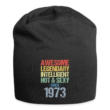 Born 1973 Born 1973 Birthday - Jersey Beanie - black - Front
