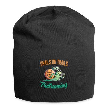 Lustiges Läufer Team Running Trikot Shirt - Jersey-Beanie - Schwarz - Vorne