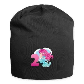 Sirène 2 ans À l’anniversaire de la sirène - Bonnet en jersey - noir - Devant