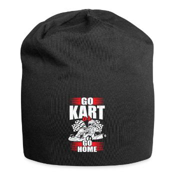 Kart Gokart Racing Racing Racer Cadeau - Bonnet en jersey - noir - Devant