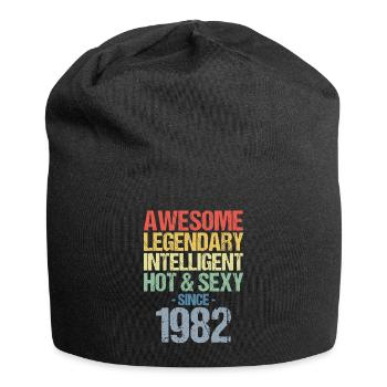 Born 1982 Born 1982 Birthday - Jersey Beanie - black - Front