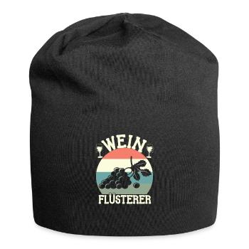 Wein Flüsterer witziges Winzer Design für Kelterer - Jersey-Beanie - Schwarz - Vorne