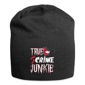 True Crime Junkie - Jersey-Beanie - Schwarz - Vorne