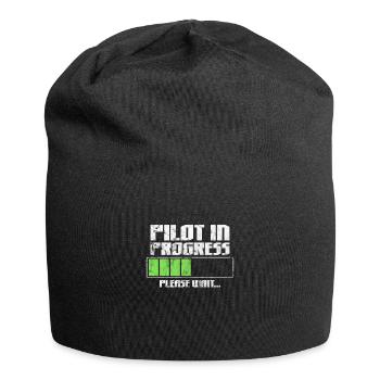 Pilot - Jersey-Beanie - Schwarz - Vorne