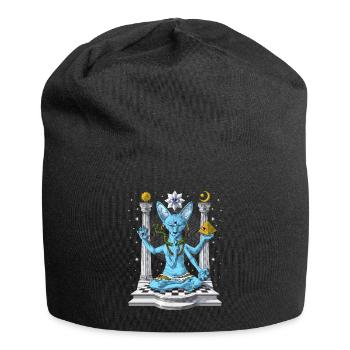 Sphynx Cat Psychedelic Shiva - Jersey Beanie - black - Front