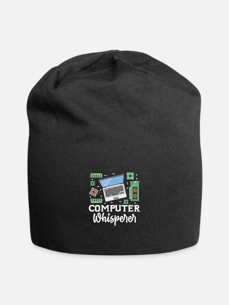 Computer - Jersey-Beanie - Schwarz