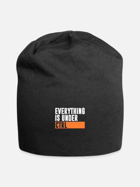 Computer - Jersey-Beanie - Schwarz