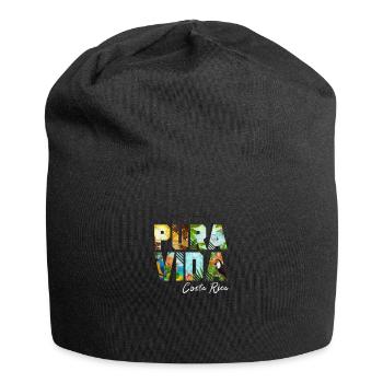 Costa Rica Vacances Amérique Centrale Pura Vida Cadeau - Bonnet en jersey - noir - Devant