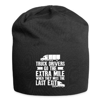 Trucker Truck Driver Vintage Truck - Jersey-Beanie - Schwarz - Vorne