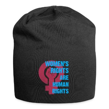 Frauenrechte Menschenrechte - Jersey-Beanie - Schwarz - Vorne