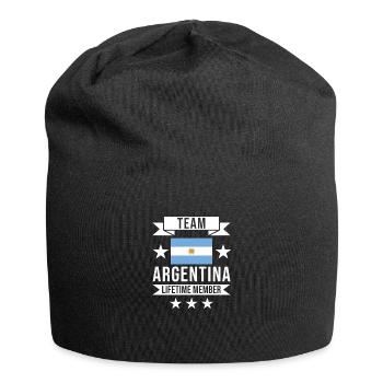 Argentine Drapeau Amérique du Sud Amérique latine Pays - Bonnet en jersey - noir - Devant