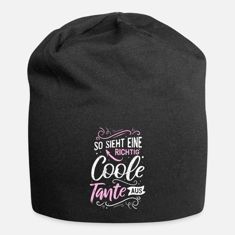 Tante - Jersey-Beanie - Schwarz