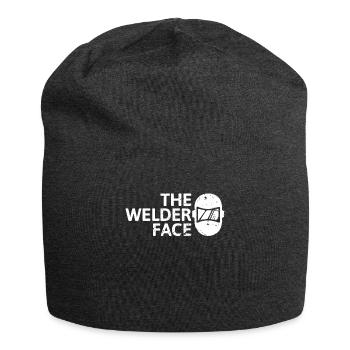 The welder face Das Schweißer Gesicht - Jersey Beanie - charcoal grey - Front