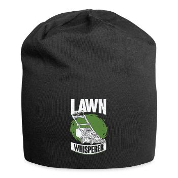 Rasenmäher Rasen Mähen Garten Gärtner Geschenk - Jersey-Beanie - Schwarz - Vorne