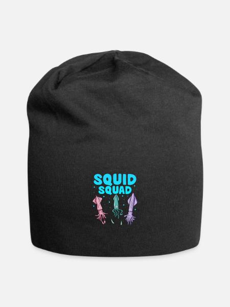 Tintenfisch - Jersey-Beanie - Schwarz