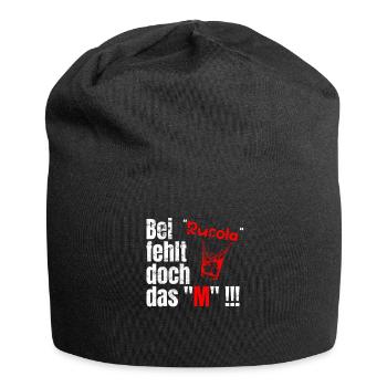 Bei Rucola fehlt doch das M - Jersey-Beanie - Schwarz - Vorne