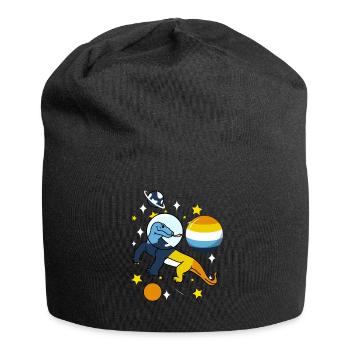 Komodowaran Astronaut Aroace - Jersey-Beanie - Schwarz - Vorne