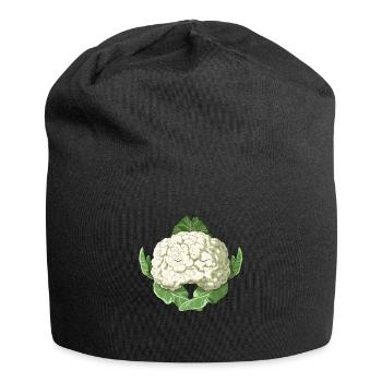 Fun Yoga Chou Légume Chou Chou Fleur - Bonnet en jersey - noir - Devant