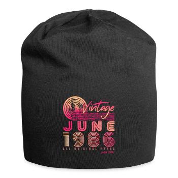 Année de construction 1986 Juin - Bonnet en jersey - noir - Devant
