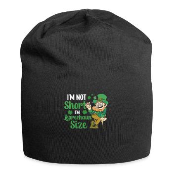 Ich Bin Nicht Klein Ich Habe Leprechaun Größe Ire - Jersey-Beanie - Schwarz - Vorne