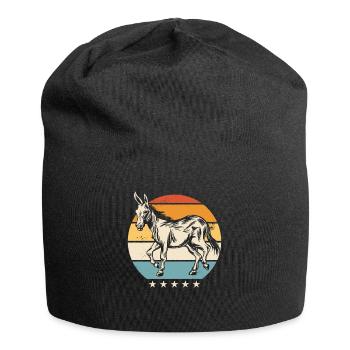 Donkey Donkey Animal - Jersey Beanie - black - Front