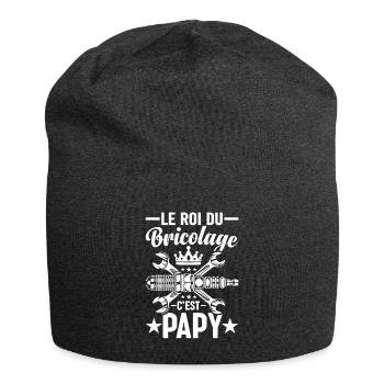 Le Roi Du Bricolage C'est Papy - Bonnet en jersey - charbon - Devant