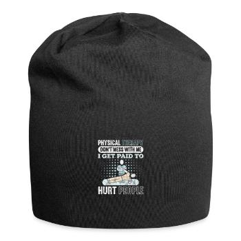Physiothérapeute Physiothérapie Physio Cadeau - Bonnet en jersey - noir - Devant