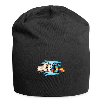 Autisme Cadeau Autiste Asperger TDAH Autisme - Bonnet en jersey - noir - Devant