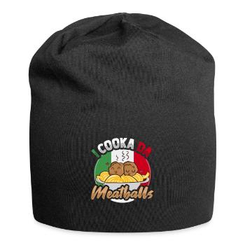 Italienische Frikadelle Italienische Küche - Jersey-Beanie - Schwarz - Vorne