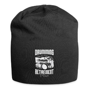 Funny Drums Musician Drummer Gift - Jersey Beanie - black - Front