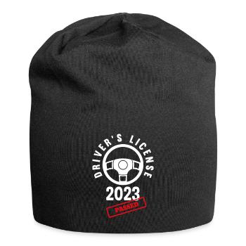 Driver's License Passed Gift - Jersey Beanie - black - Front