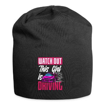 Driver's License Passed Gift - Jersey Beanie - black - Front