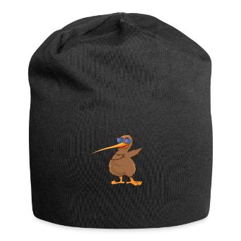 Neuseeland Vogelliebhaber Dabbing Kiwi Bird Da - Jersey-Beanie - Schwarz - Vorne