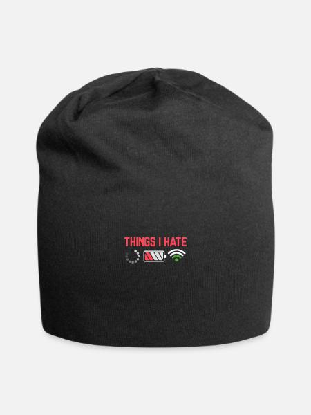 Ordinateur - Bonnet en jersey - noir