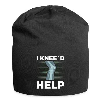I Knee'd Help Surgery Knee Replacement Recovery - Jersey Beanie - black - Front