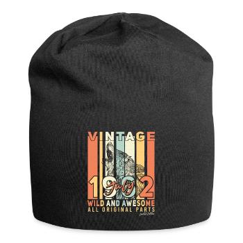 1962 Juli 60ter Geburtstag - Jersey-Beanie - Schwarz - Vorne