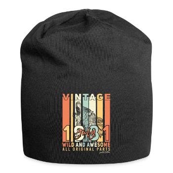 Année de construction 1981 en juillet - Bonnet en jersey - noir - Devant