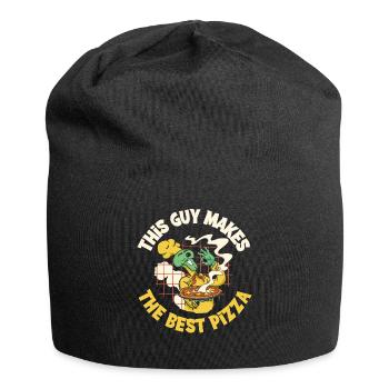 This Guy Makes The Best Pizza Pizza Gift - Jersey Beanie - black - Front