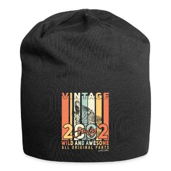 20 ans en juillet 2002 - Bonnet en jersey - noir - Devant